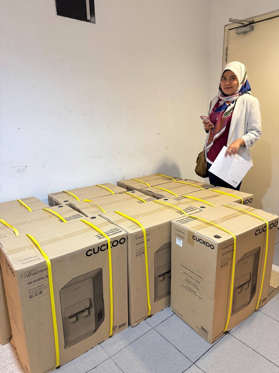 Stok unit Cuckoo Warrior baru tiba untuk pemasangan pelanggan